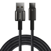 Baseus Tungsten Gold Fast Charging Data USB to Type-C Cable Black